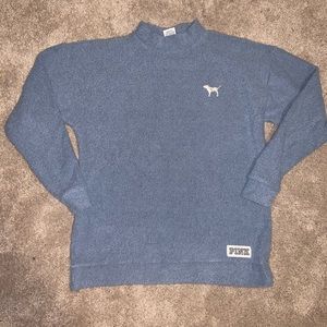 pink victoria secret crew neck sweater